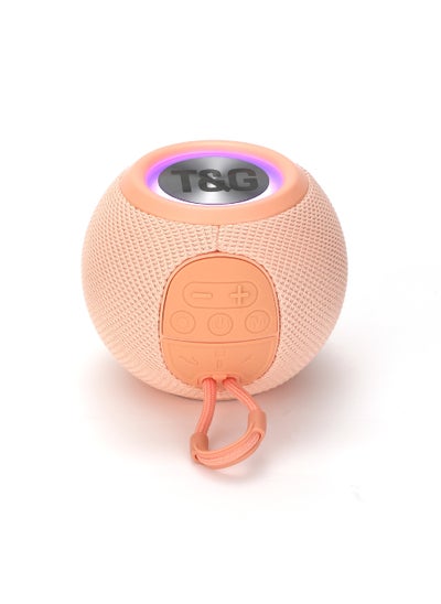 Buy TG-337 Wireless Bluetooth Speaker with Colorful Lights Pink in UAE