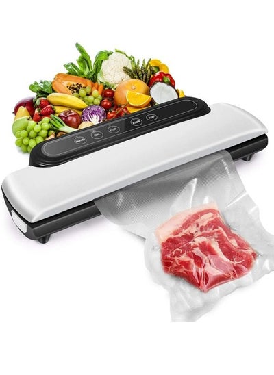 Buy Vacuum Sealer Machine, Automatic Sealer Machine, Food Vacuum Air Sealing System for Food Preservation Storage Saver, Dry & Moist Food Modes in Saudi Arabia