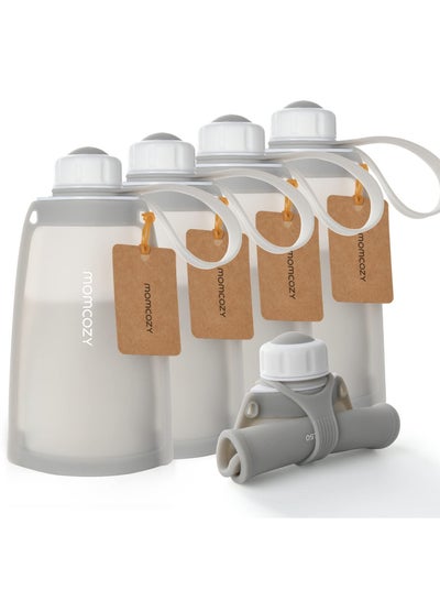 Buy Silicone Breast Milk Bags, Reusable Breastmilk Bags for Breastfeeding, 250ml Breast Milk Saver, Leakproof Milk Freezer Storing Pouches, BPA Free in Saudi Arabia