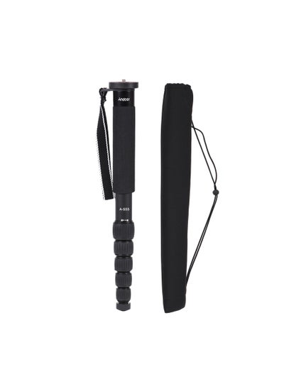 Buy Andoer A-555 6-Section Compact Portable Photography Aluminum Alloy Monopod Unipod Stick for Nikon Canon Sony Pentax Camera Max. Load 10kg / 22lbs in Saudi Arabia