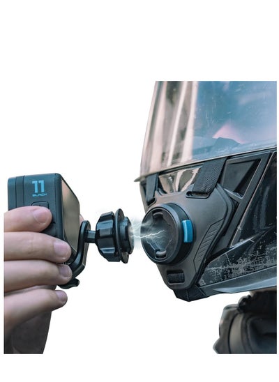 Buy Motorcycle Helmet Chin Strap Mount for Action Camera, 360° Rotation Magnetic Quick Release Mount, Compatible with Go pro Hero 12,11,10, 9, 8, 7, (2018), 6 5,DJI Osmo Action 4/3, AKASO, SJCAM and More in Saudi Arabia