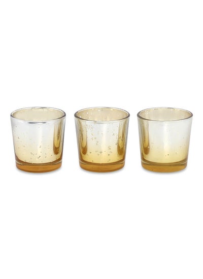 Buy Furn Votive Holder, Multicolor - Set of 3, 6x6 cm in UAE