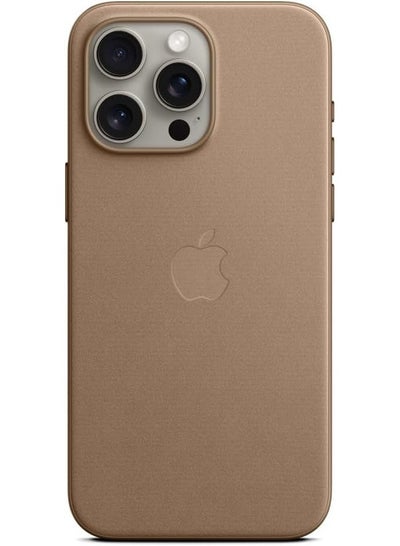 اشتري Apple iPhone 15 Pro Max FineWoven Case with MagSafe - Taupe Brown في السعودية