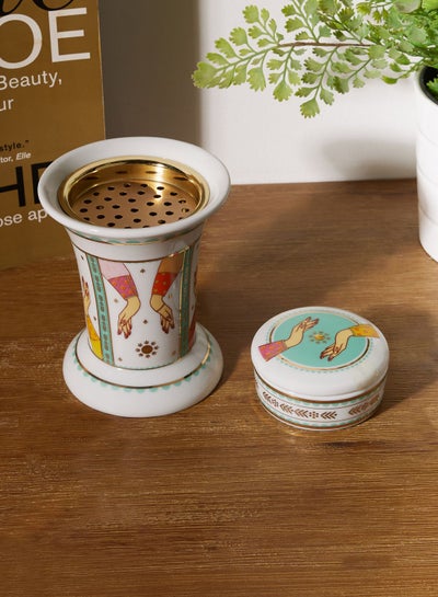 Buy Hessa'S Incense Burner & Trinket Box Gift Set in UAE