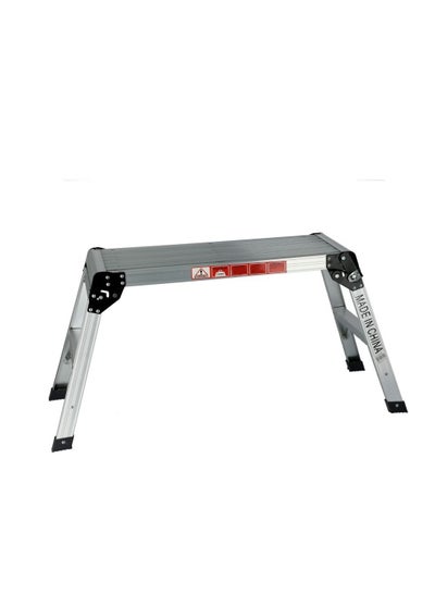 اشتري 2-Step Aluminum Ladder Platform Silver في السعودية