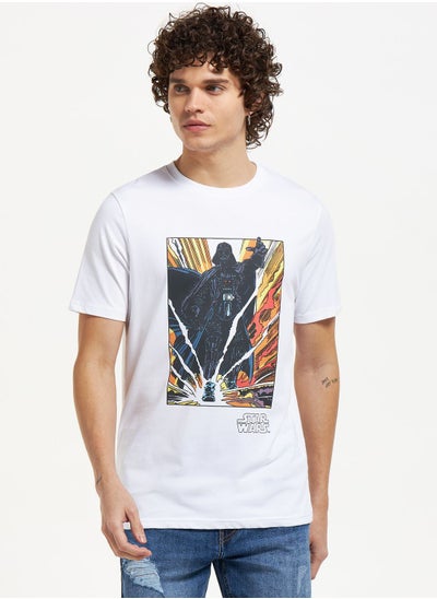 Buy Star Wars Graphic Crew Neck T-Shirt in UAE