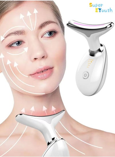 Buy Neck Face Beauty Device Neck Tightening Device EMS Anti Wrinkles Face Massager in Saudi Arabia