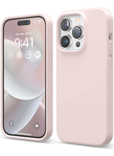 Buy Silicone Case Cover for iPhone 14 Pro - Lovely Pink in UAE