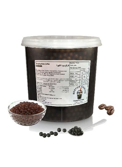 Buy Coffee Boba  Boston Coolers Premium Boba 3 Kg for  For Bubble Tea Fruit Tea, Milk Tea And Smoothie in UAE