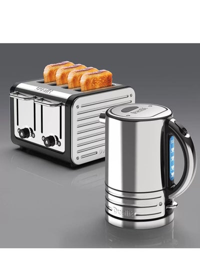 Buy Architect 1.5L Kettle & 4 Slot Toaster Set in Midnight Grey Brushed in UAE