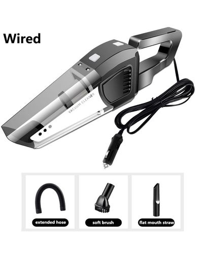 اشتري DC 12V 120W electric car vacuum cleaner powerful suction very practical for car vacuum cleaning and interior spaces - from capper Egypt 2020, black في مصر