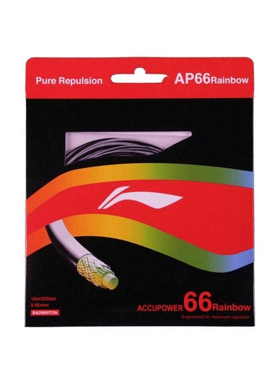 اشتري Ap-66 Rainbow Badminton String - Black/White في الامارات