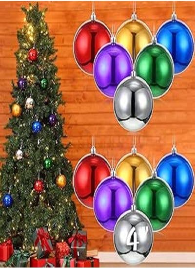 Buy 12 Pcs 4 Inch Christmas Tree Balls Ornaments Christmas Tree Decorations in Egypt