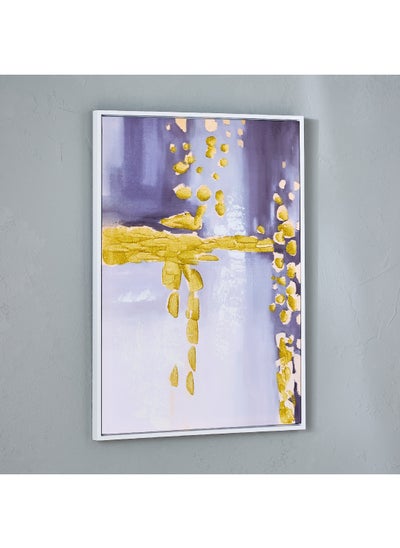 Buy Walmer Abstract Framed Wall Art with 40% Hand Painting 52.5 x 72.5 x 2.8 cm in UAE