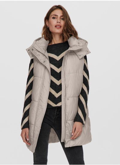 اشتري High Neck Puffer Coat في السعودية