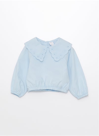 Buy Baby Collar Long Sleeve Basic Baby Girl Blouse in Egypt