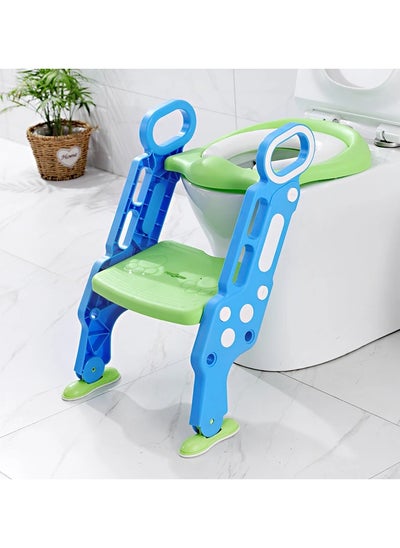 Buy Pikkaboo EasyGo + Potty Training Seat withStepLadder-Blue and Green in UAE