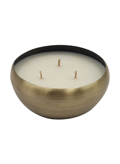 Buy AW23 Amara Iron Candle Blossoming Flowers Aromatherapy Iron With Wax Candles For Living Room Bed Room Kitchen Bathroom Home Decoration Gift L 12 x W 5.5 cm Peach in UAE