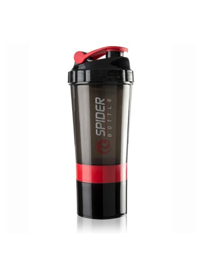 اشتري Protein shaker for Athletes 500ml 3 Layers Easy Roll Anti-Slip Pill Caps & Supplements Leak Proof BPA Free في مصر