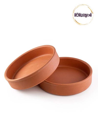 اشتري Luksyol Clay Pan For Cooking, Large Pot, Pots For Cooking, Handmade Cookware, Clay Pot for Oven, Unglazed Clay Pots For Cooking, Clay Oven Pot 11.8 Inches في الامارات