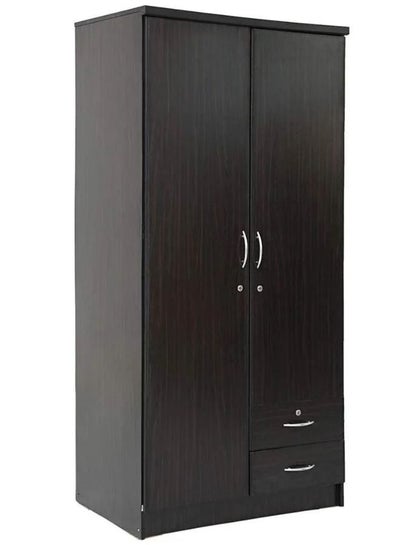 Buy 2 Door Wooden Wardrobe Cupboard Solid Wood Perfect Modern Stylish Cabinet in UAE