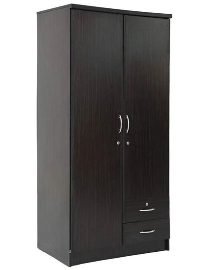 Buy 2 Door Wooden Wardrobe Cupboard Solid Wood Perfect Modern Stylish Cabinet in UAE