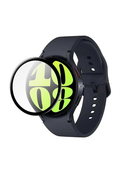 Buy 2 Pack Screen Protector For Samsung Galaxy Watch 6  44mm Anti-Scratch PMMA Full Film Black in Egypt