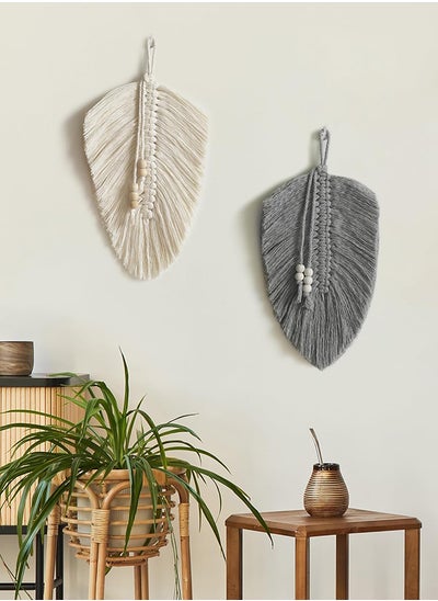 Buy Macrame Wall Hanging. Feather Leaf Wall Decor in Egypt