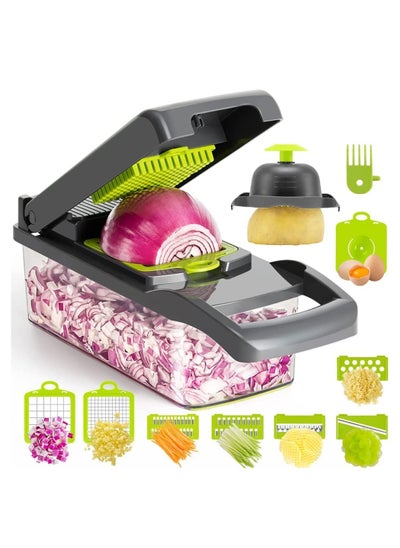 Buy Vegetable Chopper Mandoline Slicer Potato Cutter Onion Chopper Cheese Grater in Saudi Arabia