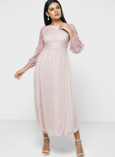 Buy Lace Detail Dress in UAE