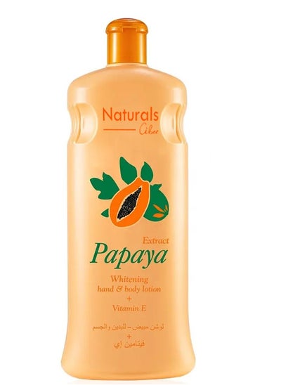 Buy Papaya Whitening Hand And Body Lotion Vitamin E 600 ml in Saudi Arabia