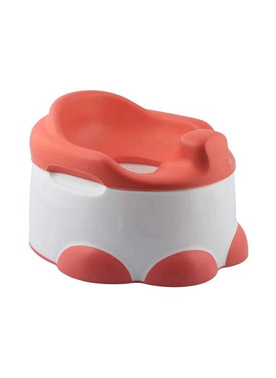 اشتري Baby Potty Trainer With Detachable Toilet Seat And Step Stool, Coral في الامارات