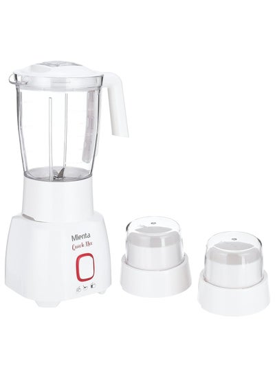 Buy Moulinex Blender - Quick Mix BL1261A - 400 Watt, White in Egypt