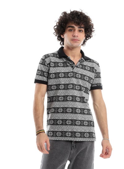 Buy Pique Buttoned Casual Polo Shirt in Egypt
