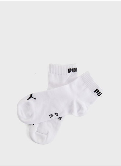 Buy 3 Pack Quarter Logo Socks in UAE