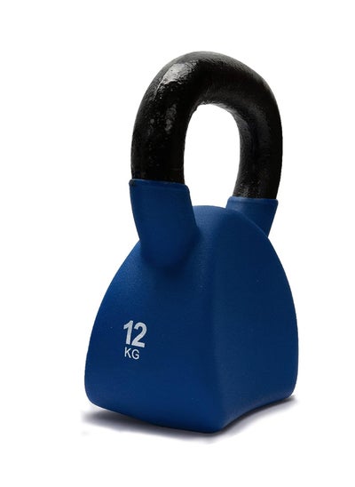 Buy Vinyl Half Coating Kettle Bell  12 KG  | Material : Iron with Rubber Coat | Exercise, Fitness and Strength Training Weights at Home/Gym for Women and Men in Saudi Arabia