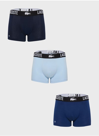 Buy 3 Pack Logo Band Trunks in UAE