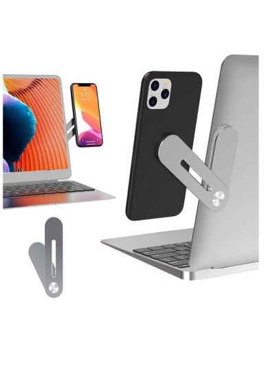 اشتري Laptop Extension Phone Holder, Phone Mount, Side Mount Clip, Adjustable Foldable Screen Monitor Extender, Rotatable Angle Adjustment, Computer Extension Bracket, for Tablet Computer Phone في الامارات