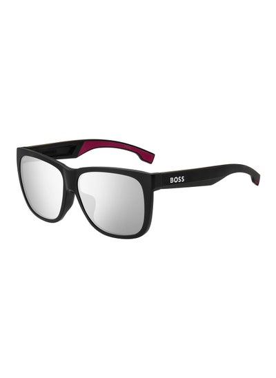 اشتري Men's UV Protection Square Sunglasses - Boss 1453/F/S Mt Blkbur 61 - Lens Size: 61 Mm في الامارات