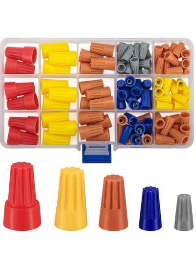 Buy Electrical Wire Connectors, Screw Terminals Wire Caps, Twist Nuts Caps, Spring Insert Wire Nuts Connectors, Cable Connectors, Electrical Cap Cable Quick Connection Terminals (102 Pcs) in Saudi Arabia
