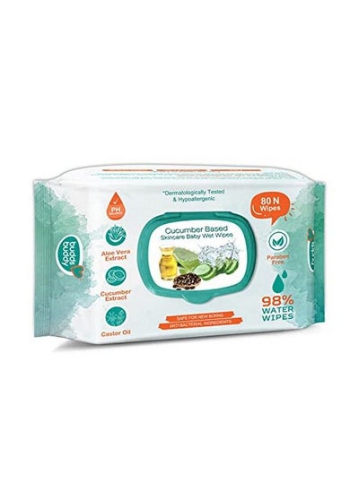 اشتري Cucumber Based Skincare Baby Wet Wipes (80 Pieces) في الامارات