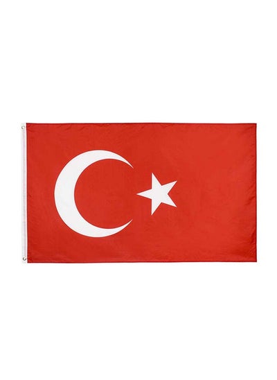 اشتري Turkey Flag 2'X3' (60X90Cm) For Euro 2024 - Good Quality - Indoor And Outdoor Use في الامارات