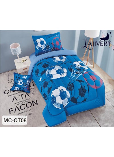 Buy Comforter set for children's summer bed, heavy filling, excellent soft texture, consisting of 4 pieces in Saudi Arabia