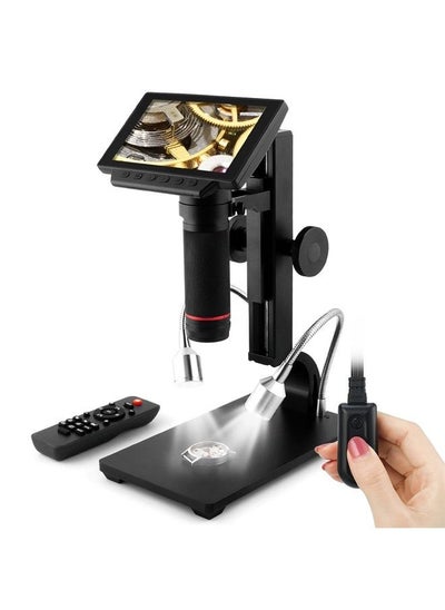 Buy ADSM302 1080P HDMI Portable USB Digital Microscope with Adjust Screen for Soldering and Phone Repair in UAE