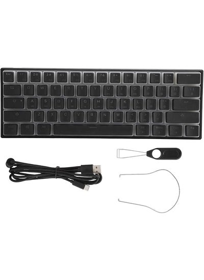 Buy Gaming Mechanical Wired Keyboard Typec Led Backlight Computer Accessories 61Key Small Size in Saudi Arabia