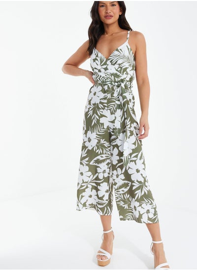 Buy Strappy Floral Print Jumpsuit in UAE