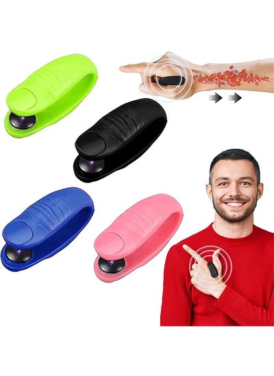 اشتري 4PCS Palm Pressure Clip, Migraine Relief Clip Pressure Point Massage Clip, Tension Relief LI4 Acupressure Point Clip Easy Effective Relief Tension في الامارات