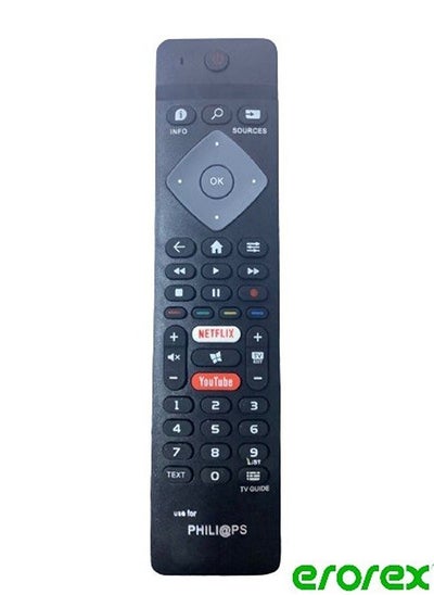 Buy Universal Remote Control For Philips Smart Lcd Led Tv with Netflix & YouTube Key Buttons in UAE