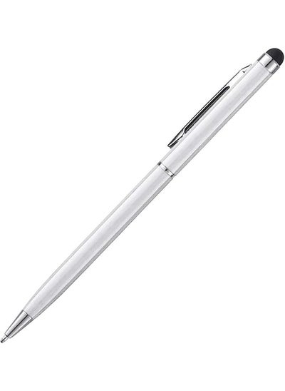 Buy 2In1 Stylus Touch Pen For Iphone Samsung Huawei Honor Microsoft White in Saudi Arabia