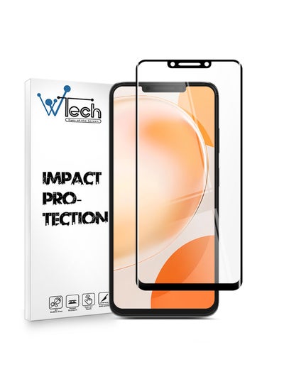 Buy Premium E2E Full Glue Full Cover Tempered Glass Screen Protector For Huawei Nova Y91 4G 2023 Black in Saudi Arabia